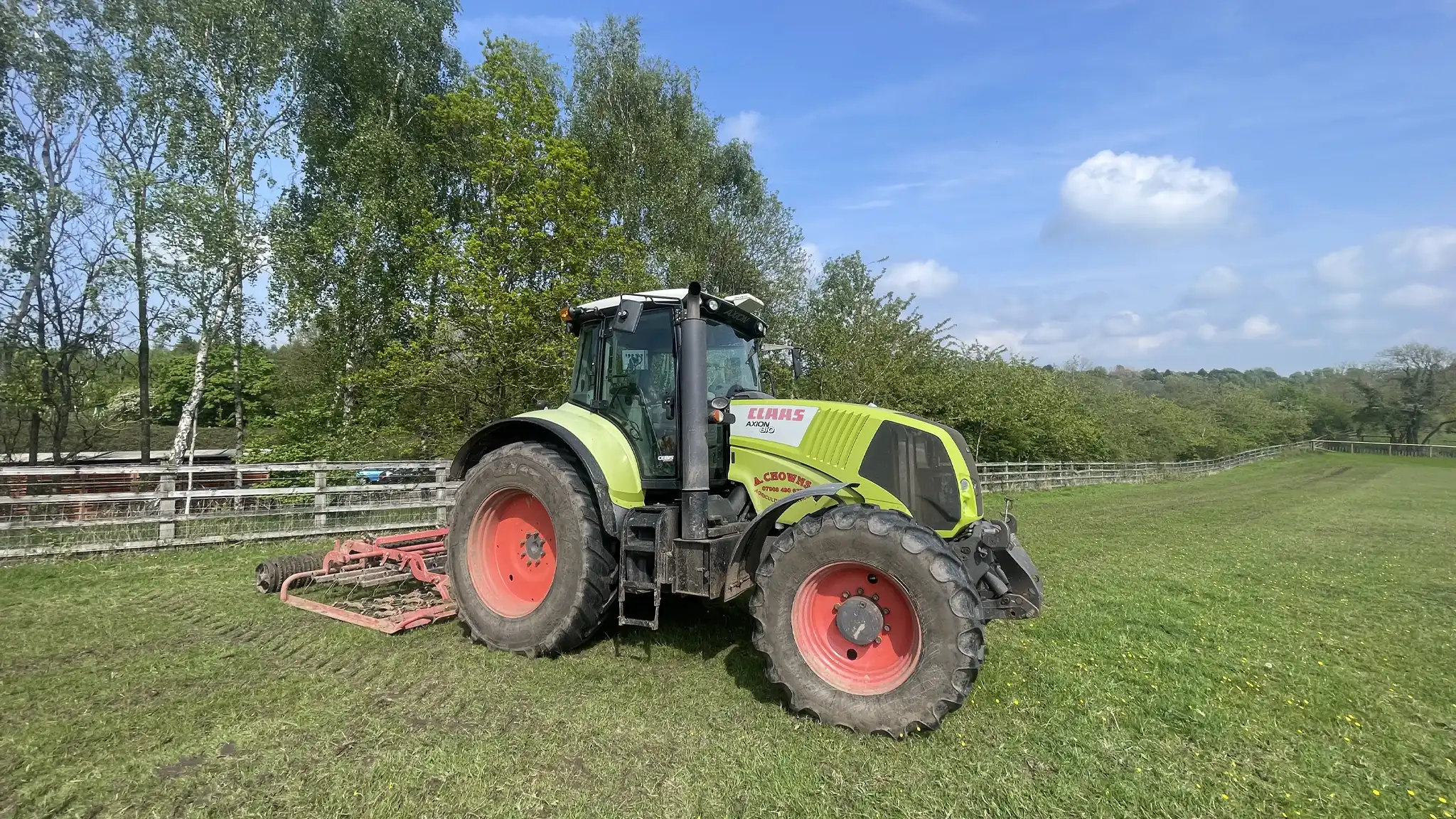 A Chowns Agricultural Contractor Services Rejuvenator Paddock